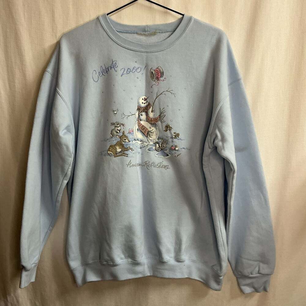 Vintage Northern Reflections Celebrate 2000 Snowman Sweatshirt